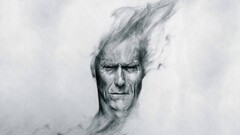 drawing clint eastwood artwork Men actor smoke pencil drawing