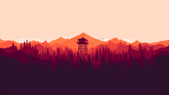 drawing traditional art Firewatch video games PC gaming nature