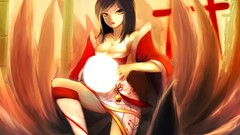Drawings foxes League of Legends video games ahri riot games 