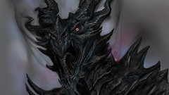 Drawings the elder scrolls v skyrim concept art alduin artwork 