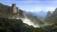 Dreams waterfalls artwork Andreas Rocha