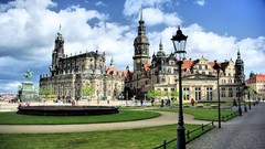 Dresden cityscapes churches