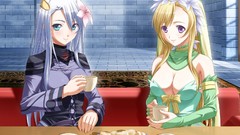 Dress blondes anime girls gray hair magus tale game cg