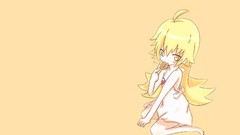 Dress blondes eating long hair anime girls bakemonogatari 