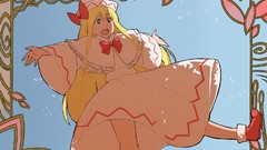 Dress blondes long hair blue eyes touhou lily white