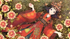 Dress Flowers patterns Korean