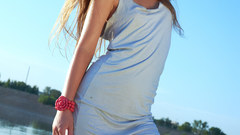 Dress girls in nature