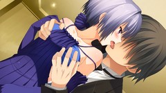 Dress kissing anime girls game cg kokonobi visual novels