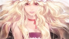 Dress lips hats gap gloves Ribbons bows blondes long hair 