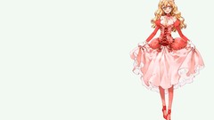 Dress long hair Simple