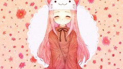 Dress pink hair long hair anime girls vocaloid megurine luka 