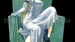 Dress red eyes blondes anime girls bare shoulders arcueid 