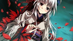 Dress red eyes smiling