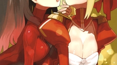 Dress saber blondes anime girls fate stay night tohsaka rin 