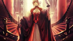 Dress saber Swords anime girls fate stay night fate series 