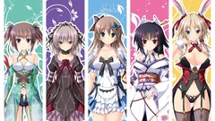 Dress Shorts red eyes stockings blush anime girls blue eyes 