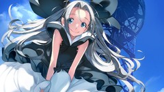 Dress smiling long hair blue eyes Robotics Notes Yukifune Airi