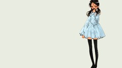 Dress stockings long hair