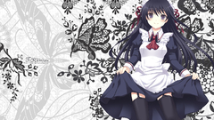 Dress stockings maids smiling