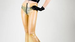 Dress Susan Wayland latex dress latex pants