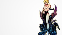 Dress white background blondes short hair aya brea Parasite Eve 