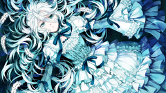 Dress white Stars long