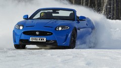 Drive front convertible blue cars nordic Jaguar XKR Jaguar XKR-S