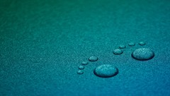Drops rain Turquoise widescreen Mark footsteps footprint