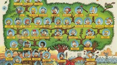 Ducks Donald Duck scrooge mcduck infographics family tree