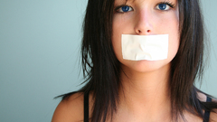 Duct tape taped faces