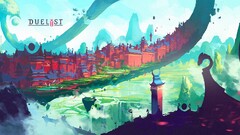 Duelyst concept art fantasy art cityscape landscape video games