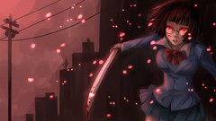 Durarara Sonohara Anri meganekko