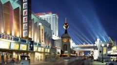 Dusk boardwalk new jersey Atlantic City