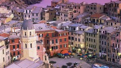 Dusk Italy Villages cinque terre