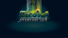 Dust Typography Turquoise artwork Simple Background Quotes 