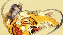 Ear sleeping Tigers anime girls tails