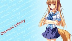 Ears blondes uniforms bangs otomimi infinity tails Kon