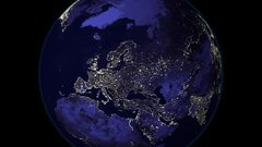 Earth at night Space