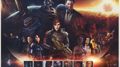 Earth posters mass effect 3 garrus vakarian commander shepard 