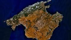 Earth Spain mallorca sattelite