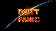 Earth The Hitchhikers Guide To The Galaxy Don't Panic