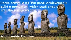 Easter Island statues moai Quotes Ralph Waldo Emerson