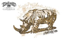 ecko Simple Background artwork rhino