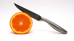 Edge fruits oranges Knives