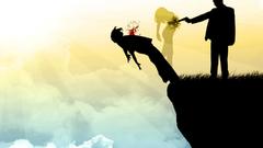 Edge silhouettes Men woman