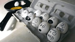 Eggs funny terror faces