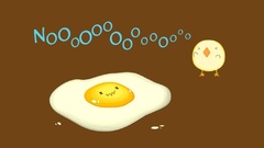 Eggs minimalistic funny brown