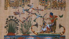 Egyptian Pharaoh Tutankhamun papyrus