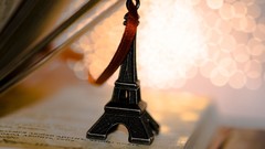 Eiffel Tower Books bokeh