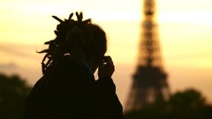 Eiffel Tower Paris silhouettes